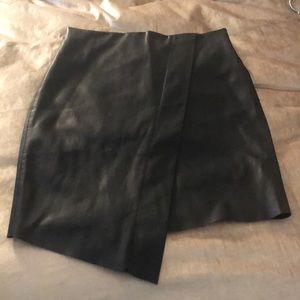 Zara faux leather mini skirt